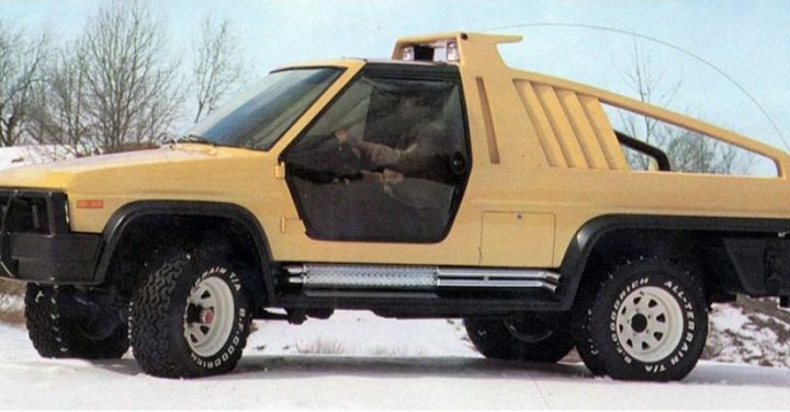 Photo of the 1981 Ford Bronco Montana Lobo concept, an off-road oriented SUV that was a far cry from the modern street performance Lobo pickups.