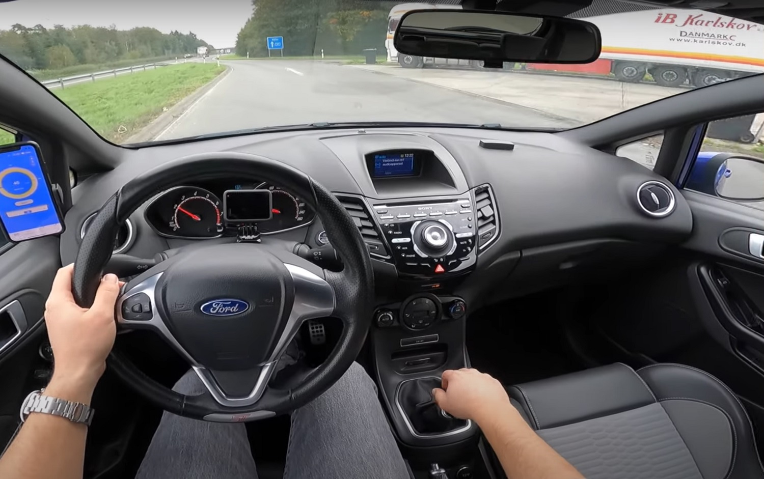 Modified 300HP Ford Fiesta ST Up The Autobahn: