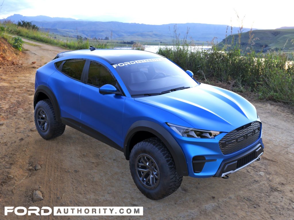 Ford Mustang Mach E Raptor Rendered As A Fun Electrified Off Roader