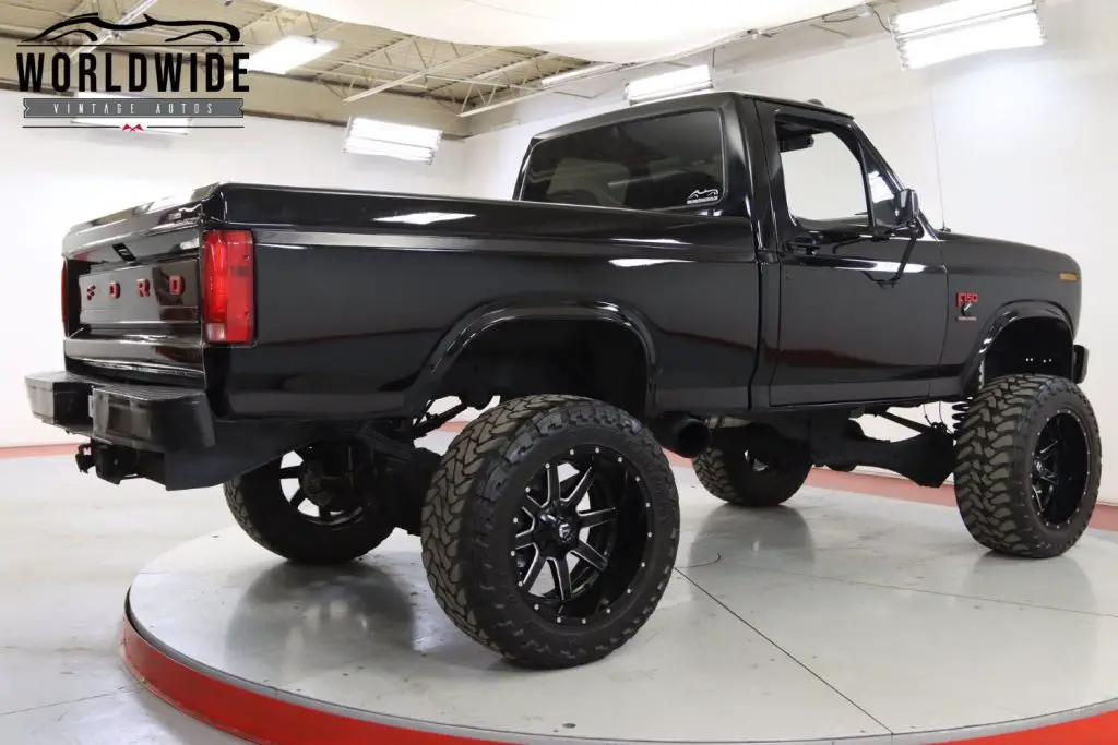 Blacked-Out, Lifted 1986 Ford F-150 Looks Supremely Sinister