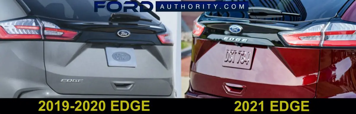 2021 Ford Edge Styling Updates Compared To 2020 Model