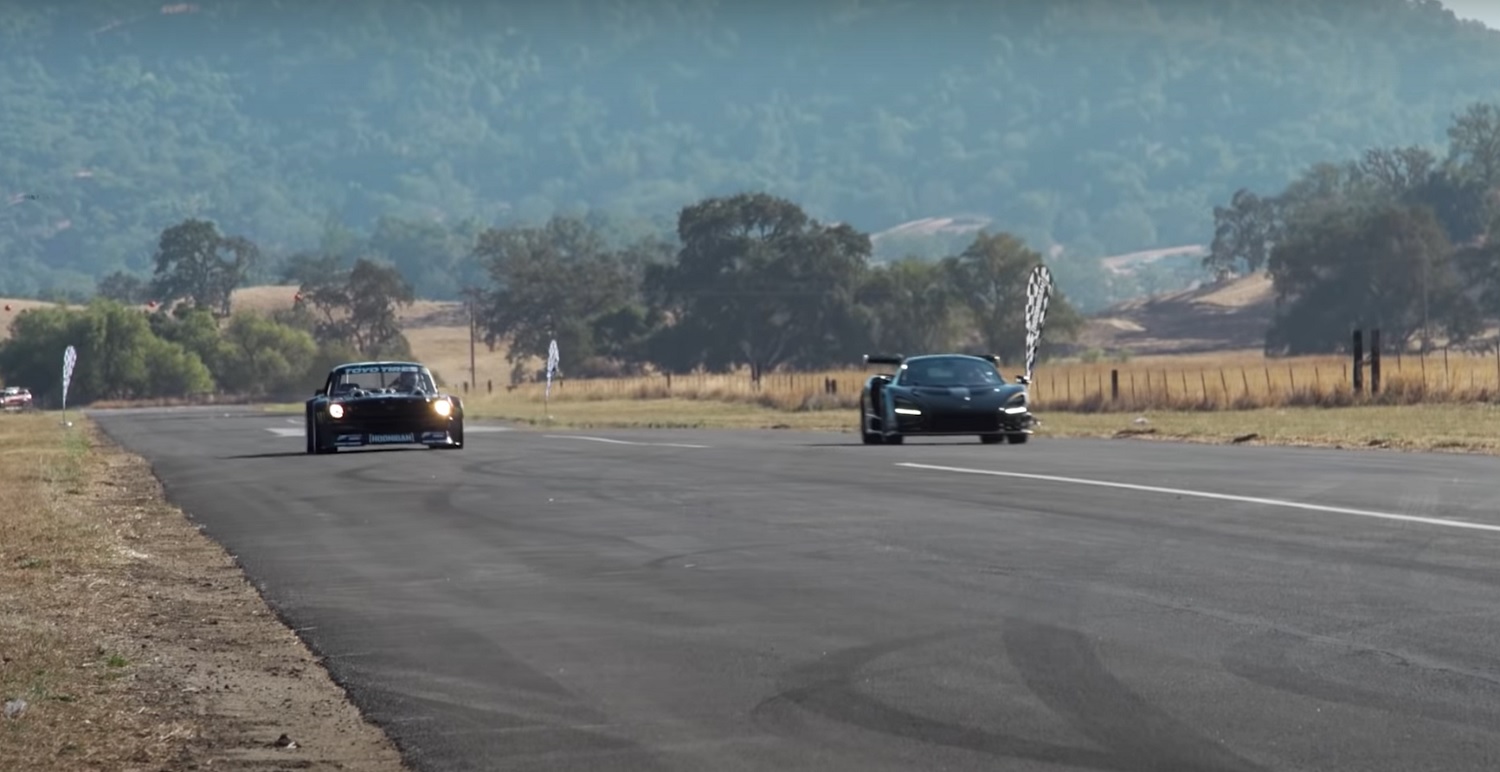 Mustang Hoonicorn Takes On One-Of-One McLaren Senna Merlin: Video