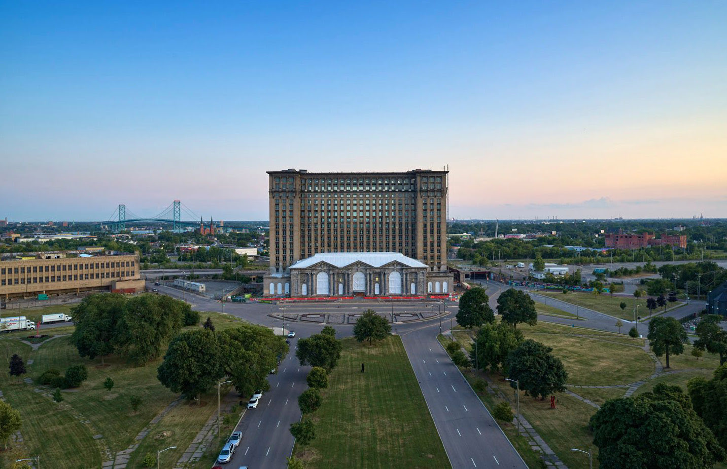 Ford Trademark Filed For Michigan Central Station   Michigan Central Station Aerial View 001 November 2020 