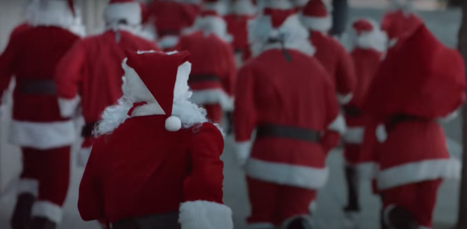 Ford Built For The Holidays Ad Stars Group Of Running Santas Video