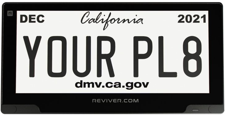 reviver license plate