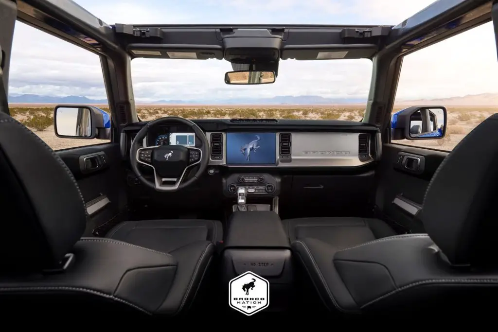 Here S Our First Look At The 2021 Ford Bronco First Edition Black Interior