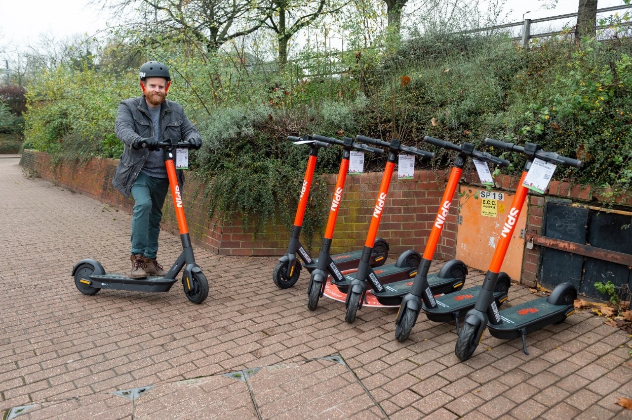 Begge genvinde Barnlig Spin E-Scooters Launch Today In Colchester, Its Fourth UK Location