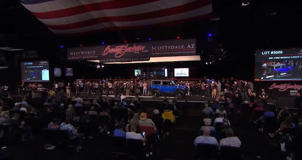 2021 Ford Bronco, VIN 001, Auctioned for More Than $1 Million