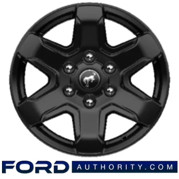 2021 Ford Bronco Wheels 17-inch Black High Gloss-Painted.