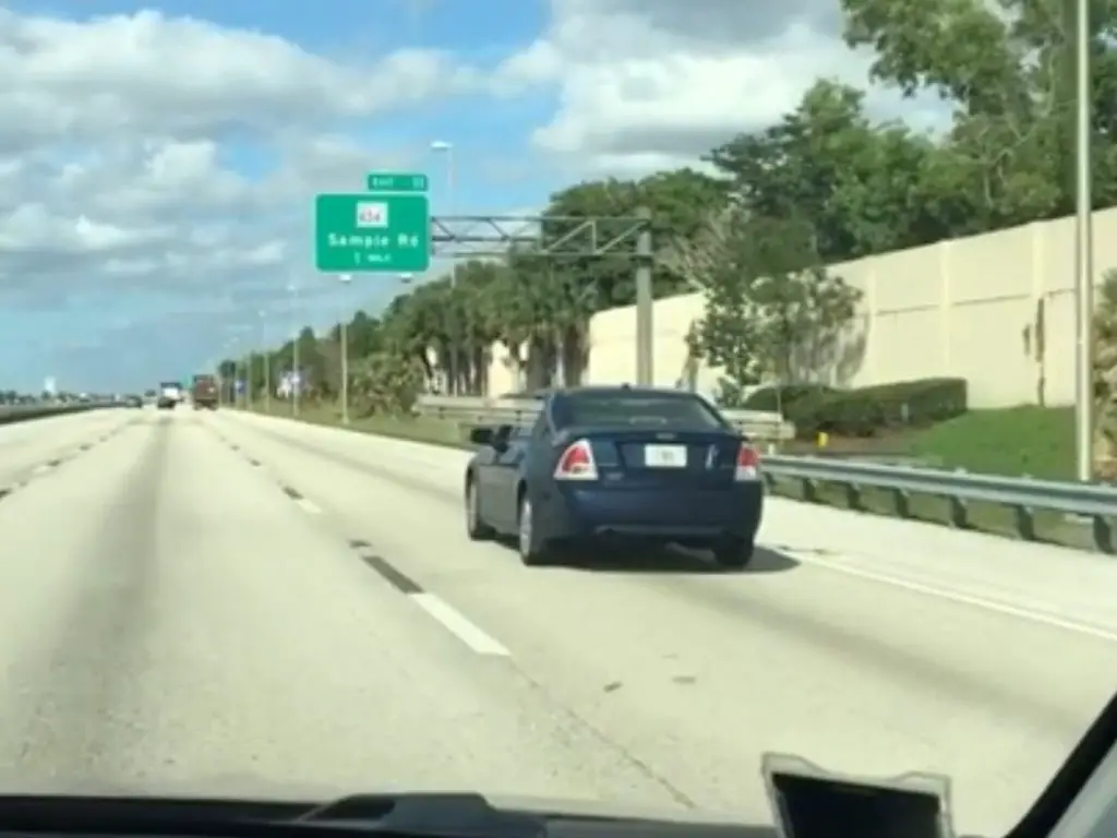 Florida Man Strikes Again As Ford Fusion Temps Fate With Ladder: Video