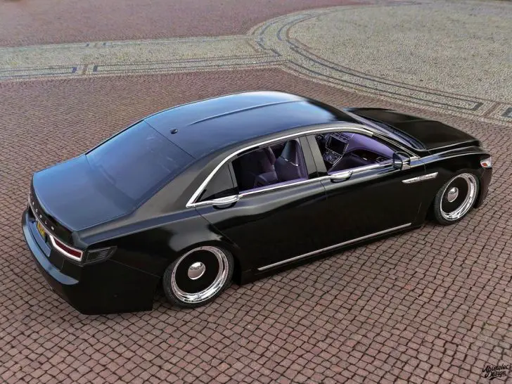 Artist Creates Some Slick, Slammed Lincoln Continental Renderings