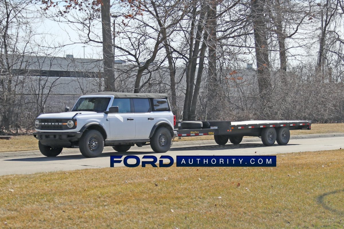 2021 Ford Bronco Towing Trailer Spotted For The First Time