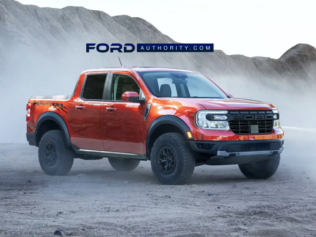 Ford Maverick Raptor Rendered As Beefy Off-Road Pickup