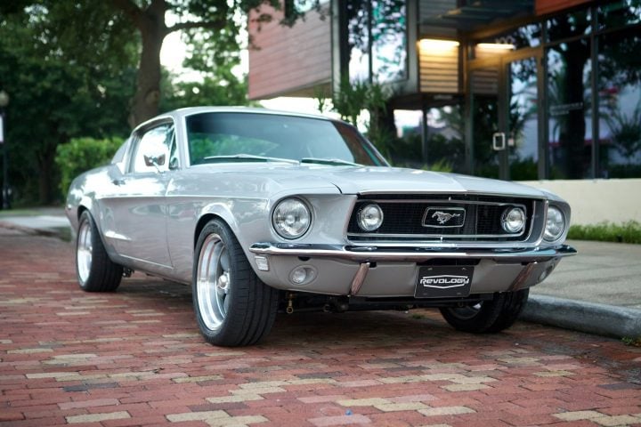 1968 Ford Mustang GT Clad In Porsche Chalk Looks Stunning: Video