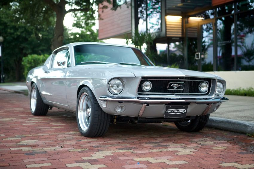 1968 Ford Mustang GT Clad In Porsche Chalk Looks Stunning: Video