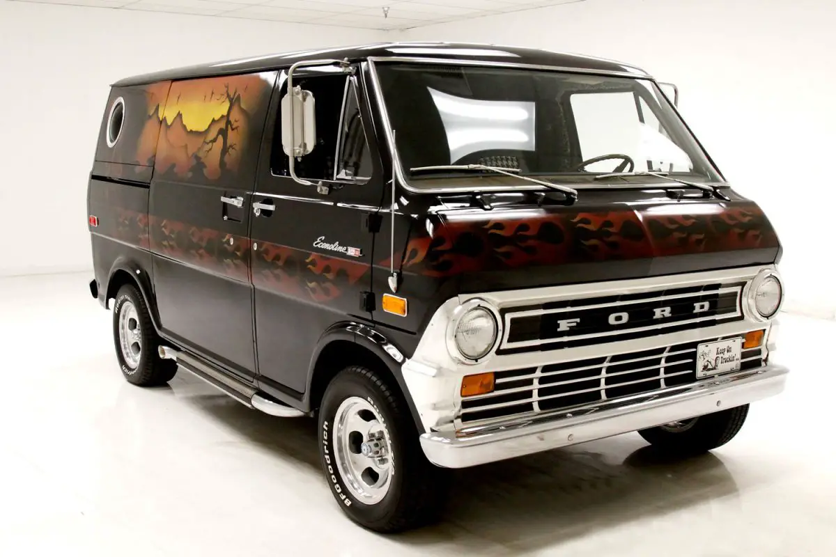 UltraLow Mile Custom 1974 Ford Econoline Van For Sale