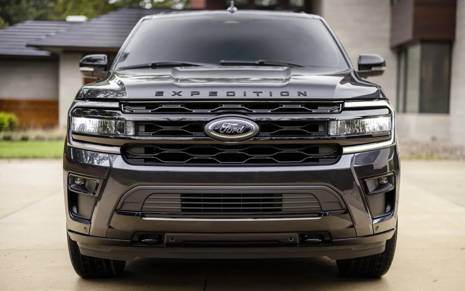 black ford logo on truck