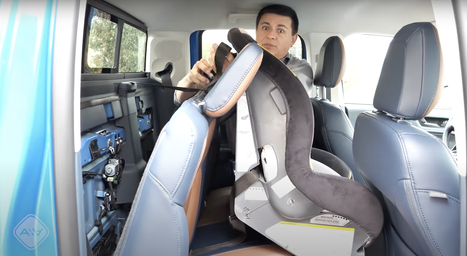 2022 Ford Maverick Child Seat Installation Looks Frustrating Video