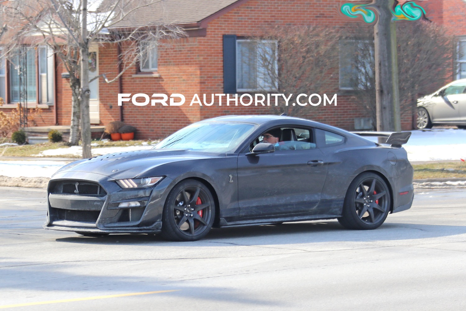 matte grey mustang