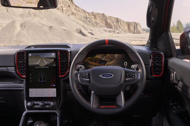Next-gen Ford Ranger Raptor interior for Australia.