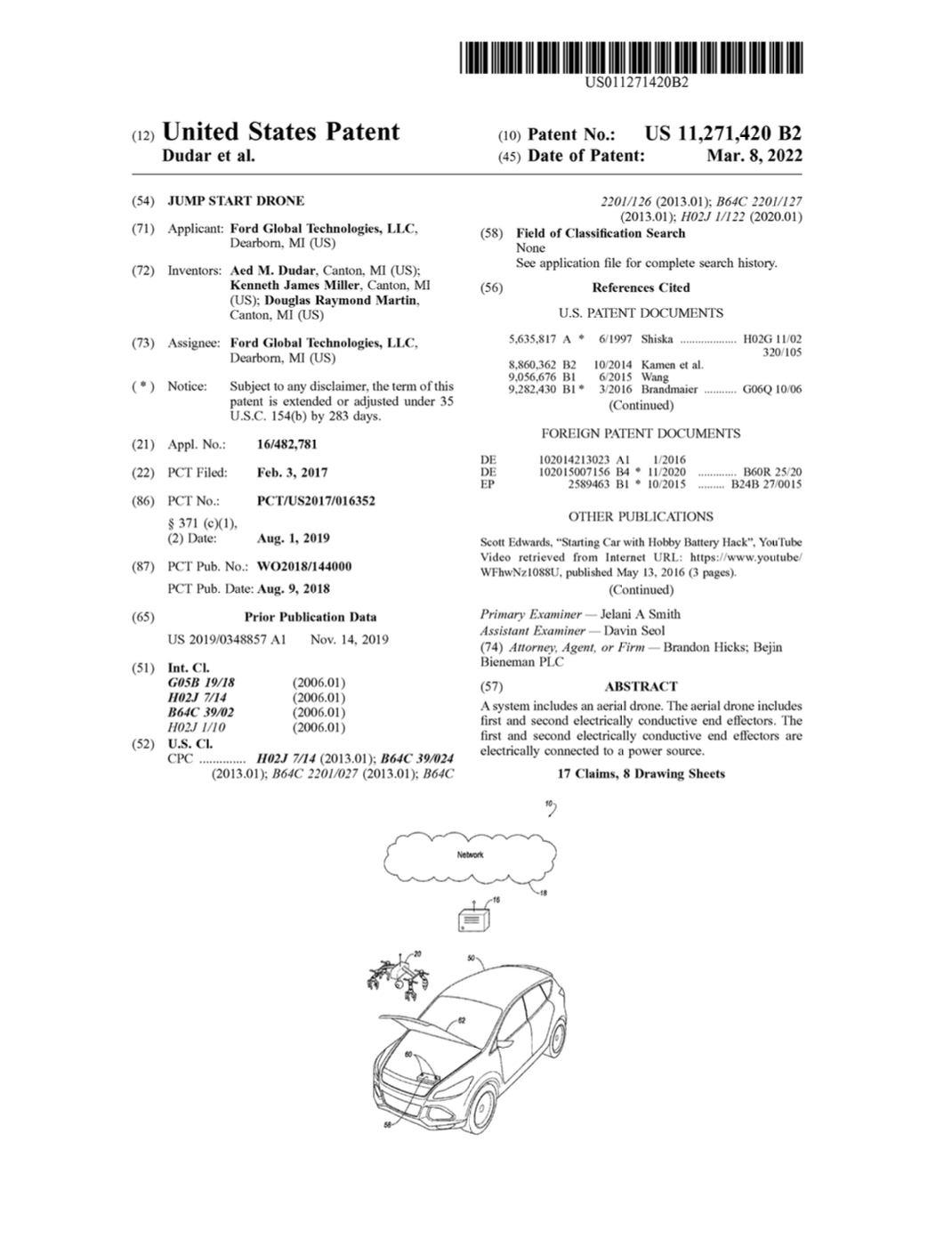 Ford Patent Filed For Jump Start System That Would Use Drones