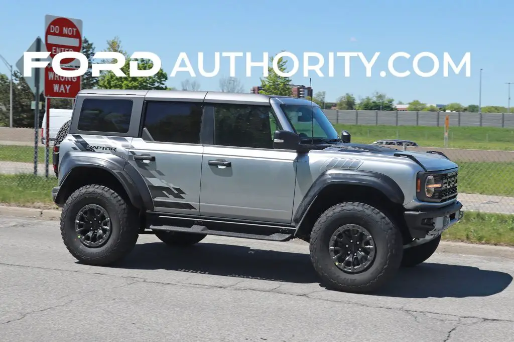 2022 Ford Bronco Raptor In Iconic Silver With Side Graphics: Live Gallery