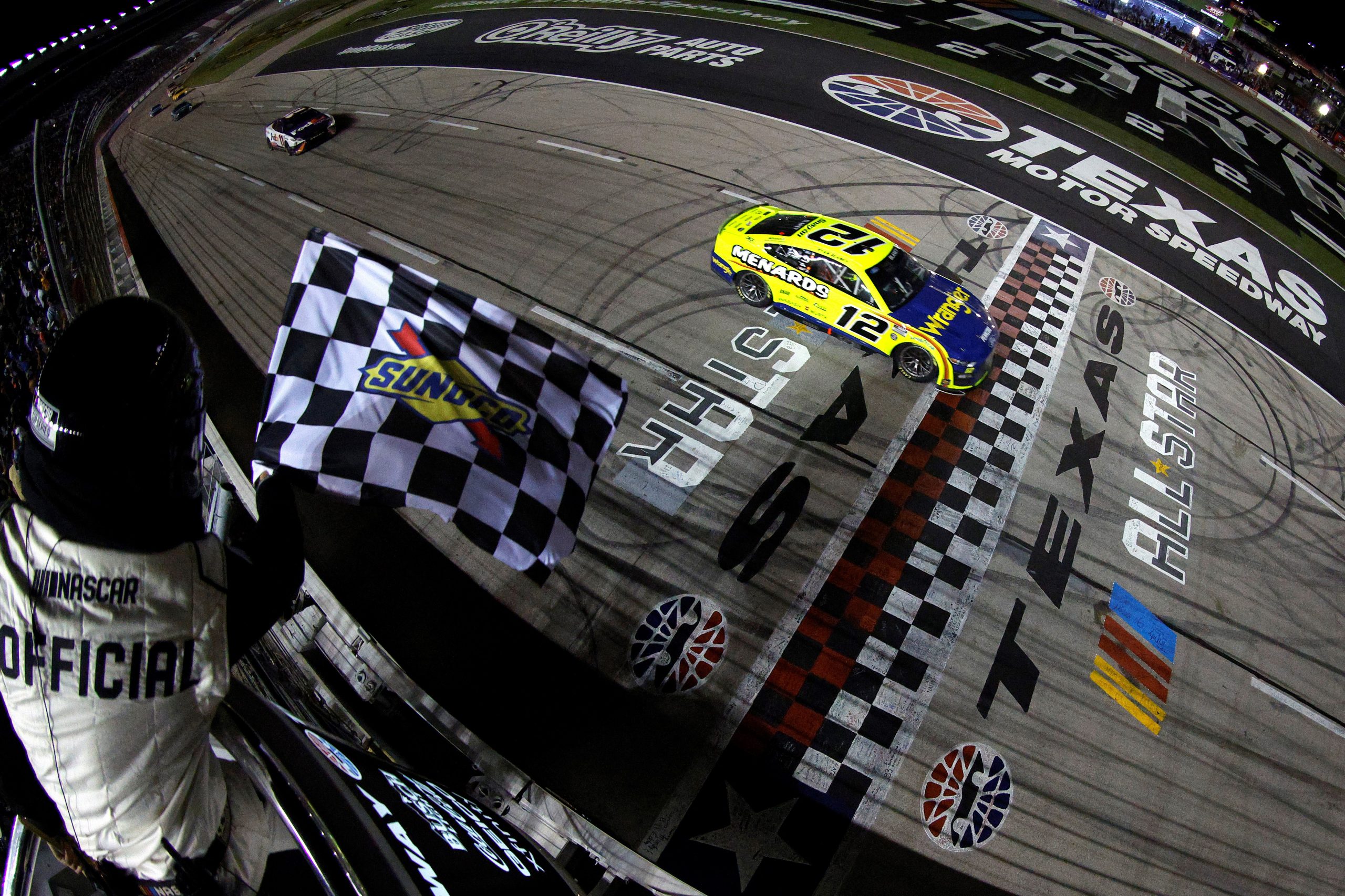 No. 12 Nascar Ford Wins Controversial 2022 All Star Race Video