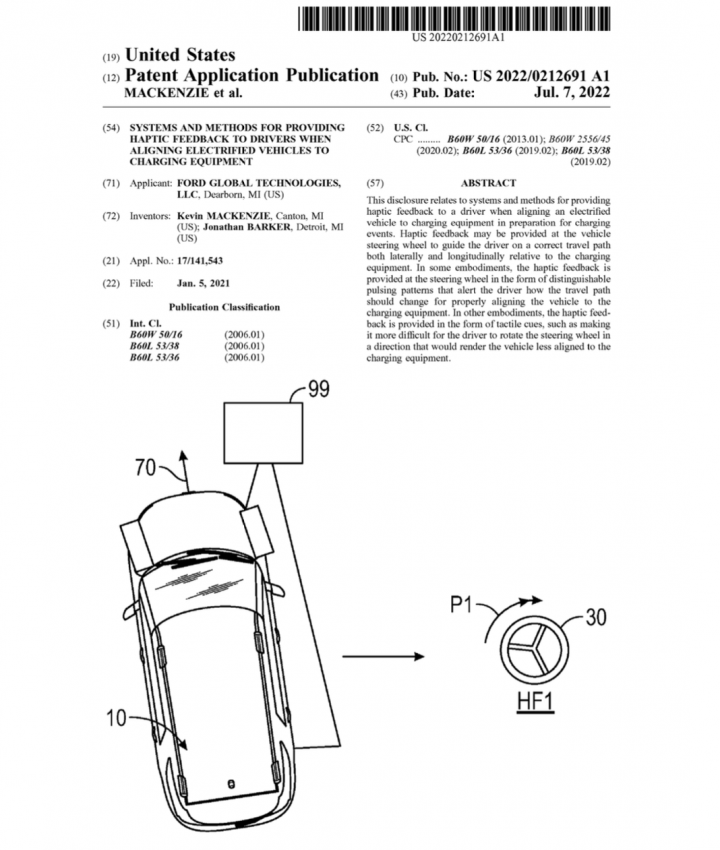 Ford Patent Filing Suggests EVs Could Get Haptic Feedback System