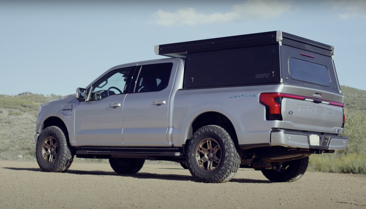 Lifted Ford F 150 Lightning Hits The Trails With Bed Mounted Tent