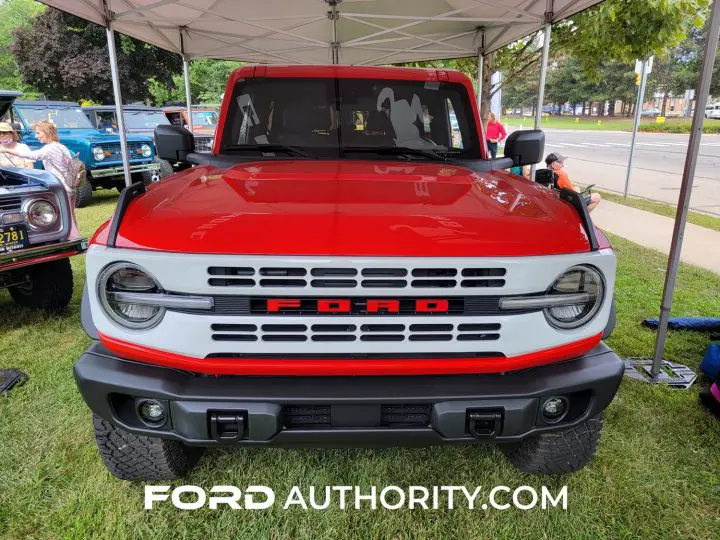 2022 Ford Bronco Heritage Edition spy photos show retro grille