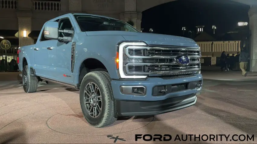 2023 Ford F 350 Limited In Azure Gray Live Photo Gallery