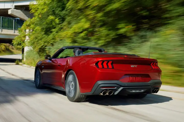 2024 Ford Mustang Production Held Steady In November 2023   2024 Ford Mustang GT Convertible Exterior 007 Rear Three Quarters 720x480 