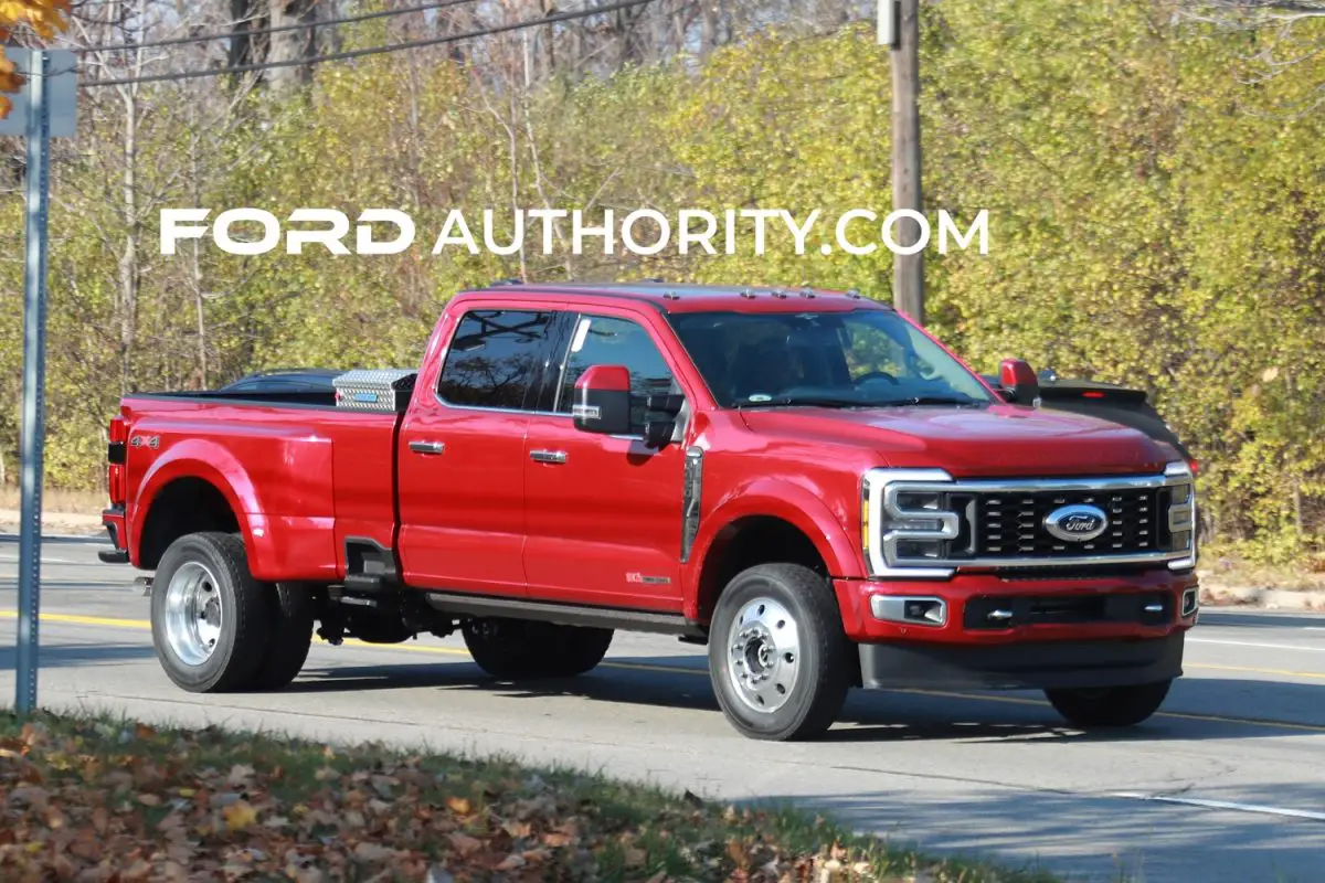 2023 Ford F450 Super Duty Limited In Rapid Red Photos