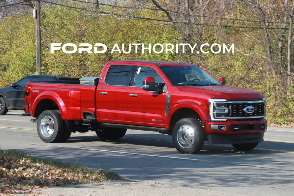 2023 Ford F-450 Super Duty Limited In Rapid Red: Photos