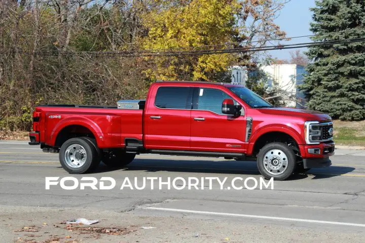 2023 Ford F-450 Super Duty Limited In Rapid Red: Photos