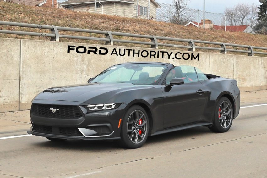 2024 Mustang EcoBoost Convertible With Top Down First Pics