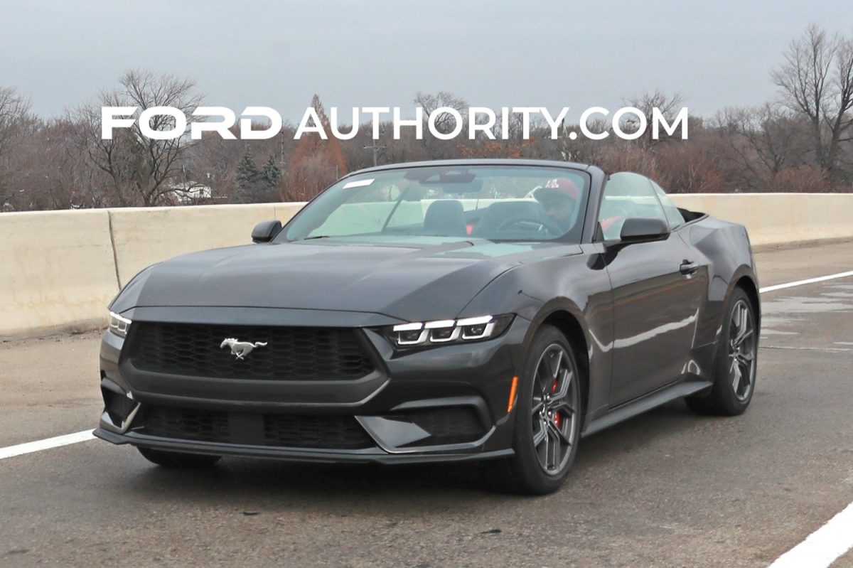 2024 Mustang EcoBoost Convertible With Top Down First Pics