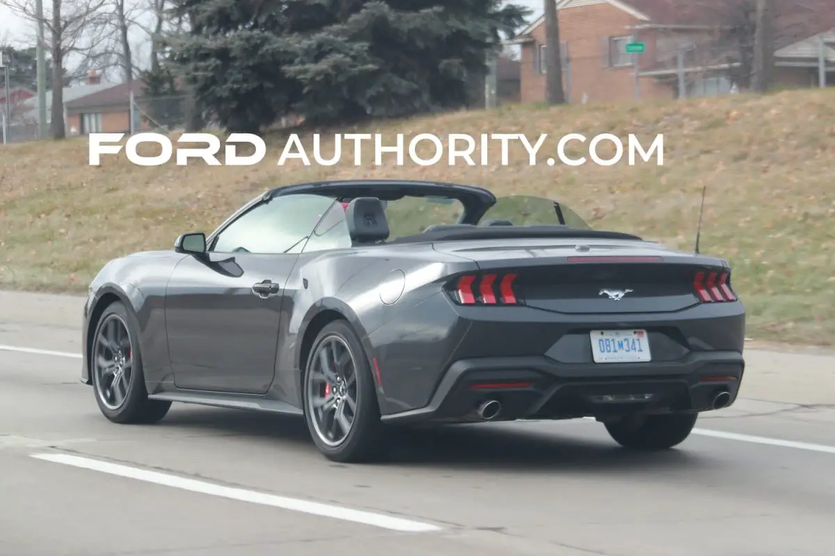 2024 Mustang EcoBoost Convertible With Top Down: First Pics