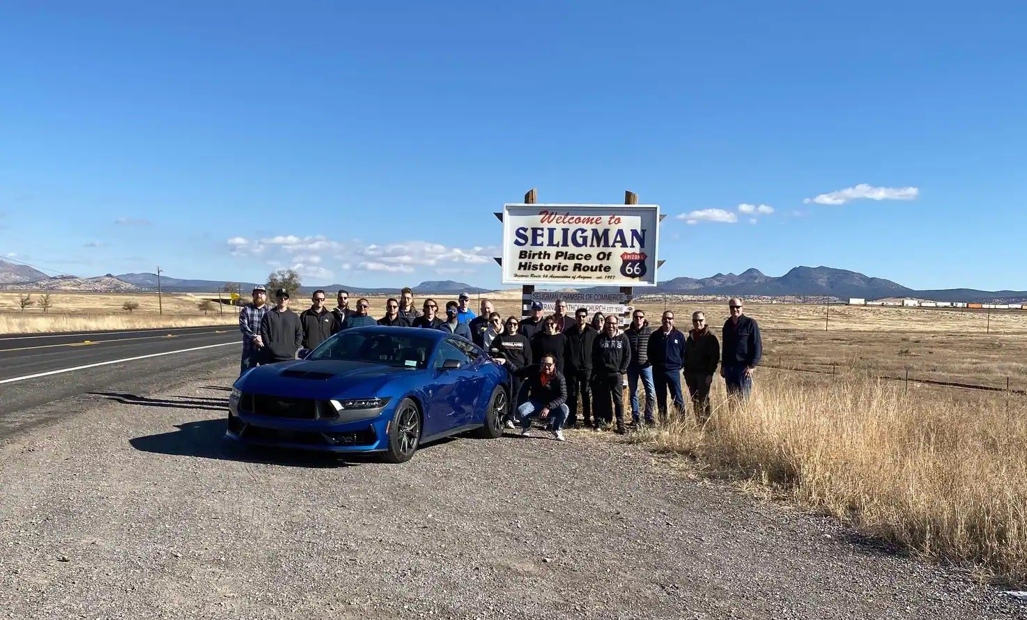 2024 Ford Mustang Team Completes Validation Drive   2024 Ford Mustang Dark Horse Validation Testing Arizona Exterior 001 Front Three Quarters 