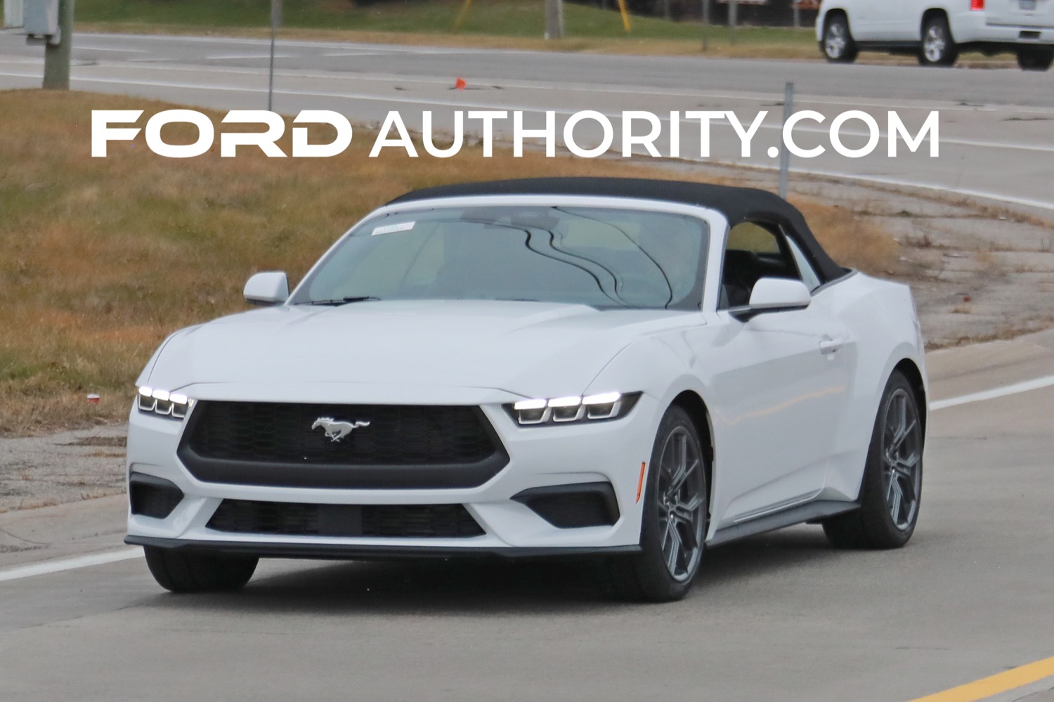2024 Ford Mustang EcoBoost Convertible In White Photos