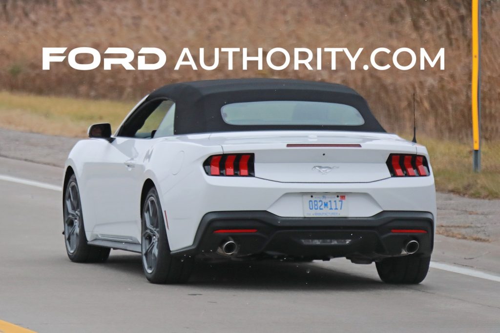 2024 Ford Mustang EcoBoost Convertible In White Photos