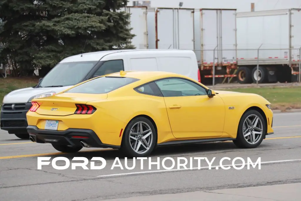 2024 Ford Mustang GT Coupe In Yellow Splash Photos   2024 Ford Mustang GT Coupe Yellow Splash Real World Photos Exterior 005 1024x683 