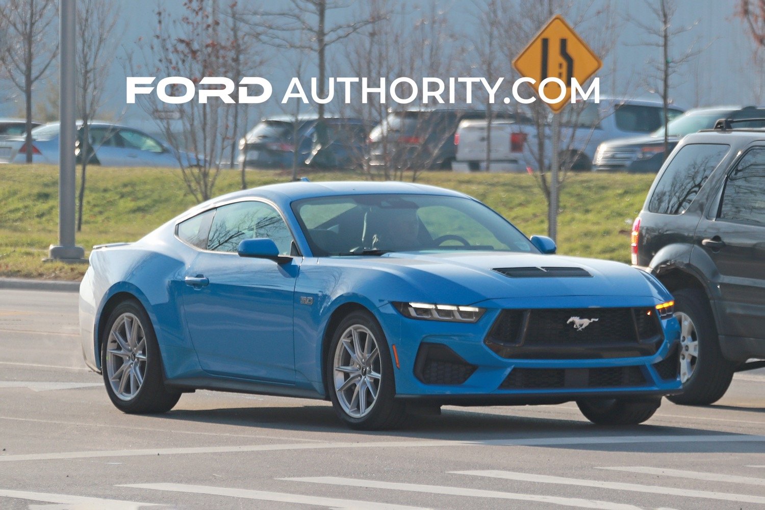 Reply To F150 Shipping Delays Ford Authority   2024 Ford Mustang Coupe GT Grabber Blue Metallic AE Exterior 001 