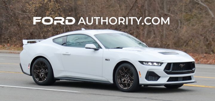 2024 Ford Mustang EcoBoost Convertible In White: Photos