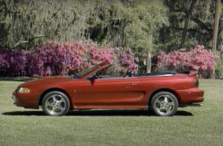 1996 Ford Mustang Cobra Convertible Retro Review MotorWeek - Exterior 002 - Side