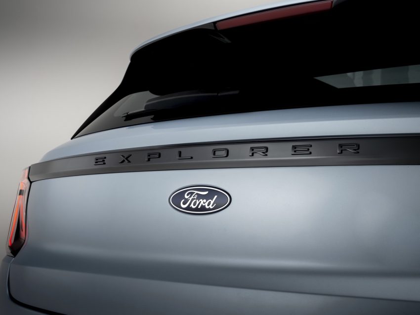 Ford Stock Down One Percent February 19th 23rd 2024   2024 Electric Ford Explorer Europe Press Photos Exterior 026 Explorer Logo On Liftgate Ford Oval Logo Badge 850x638 