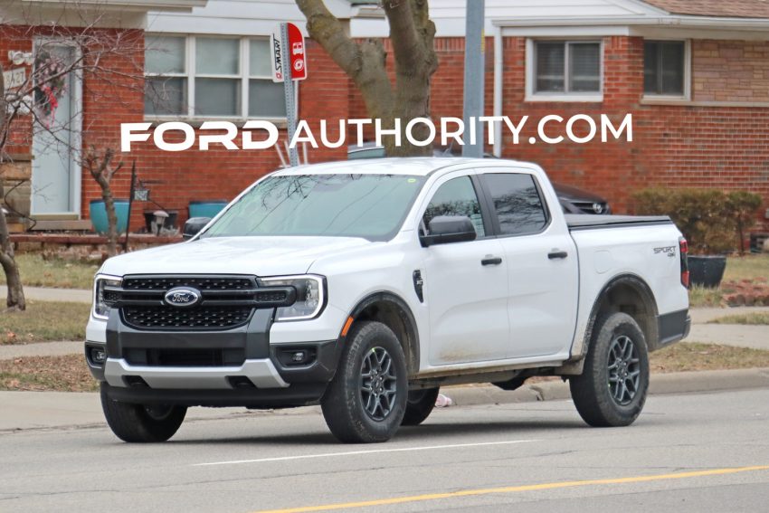 Ford Authority   2024 Ford Ranger XLT SuperCrew Short Bed Oxford White YZ Sport Package US Market Exterior 001 850x567 