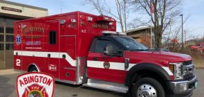 Abington Fire Department 2019 Ford F-550 Ambulance - Exterior 001 - Front Three Quarters