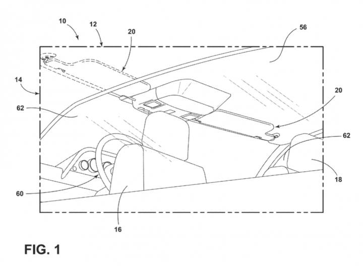 Ford Patent Sun Visors With Window Breaking Tool