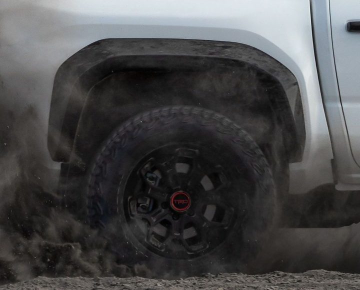 2024 Toyota Tacoma TRD Pro Teaser - Exterior 001 - Rear Wheel Tire